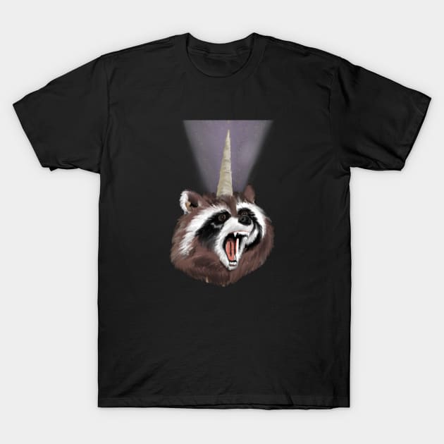 Raccoonicorn T-Shirt by blueplanetsix